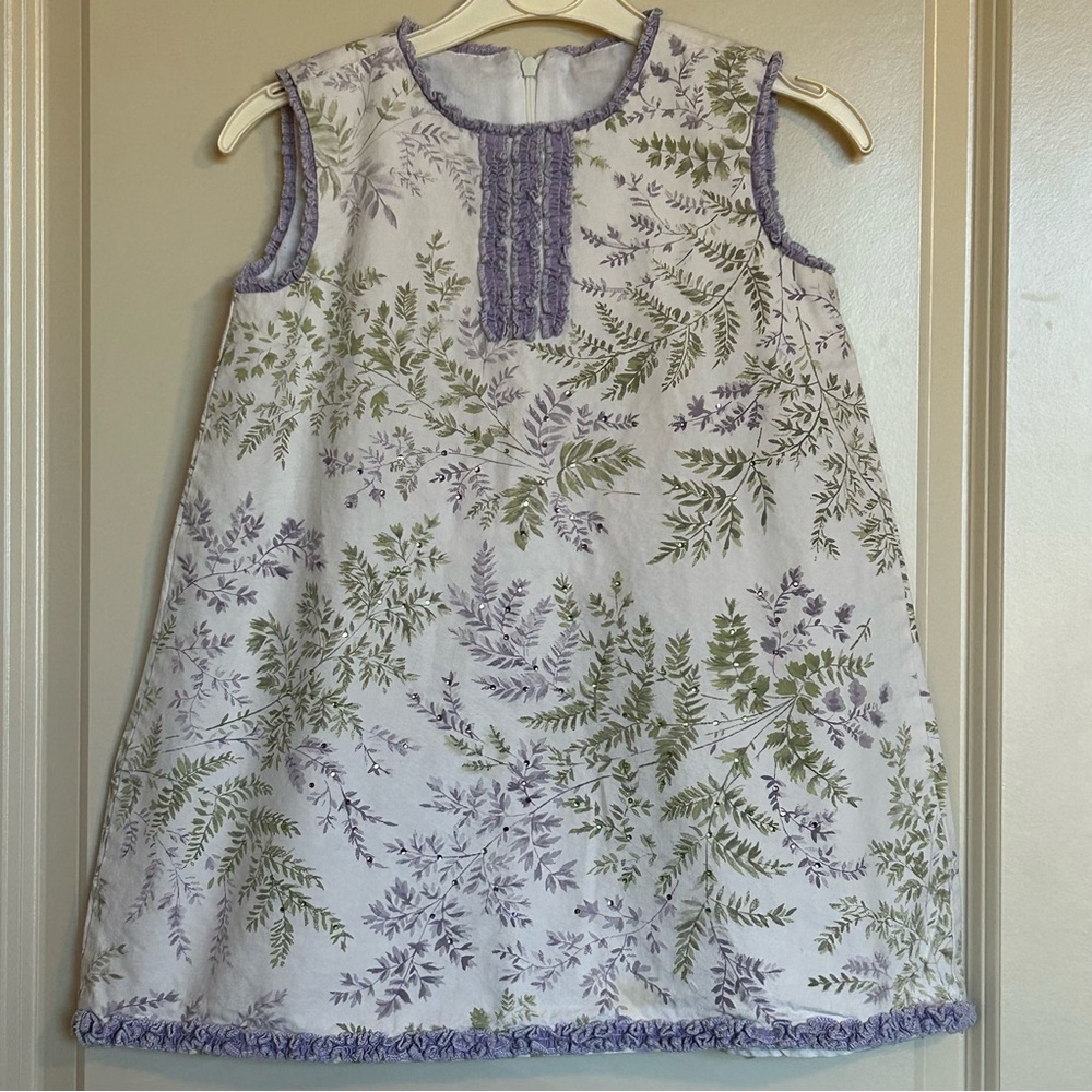 Sz4 Trish Scully Sleeveless Floral Dress